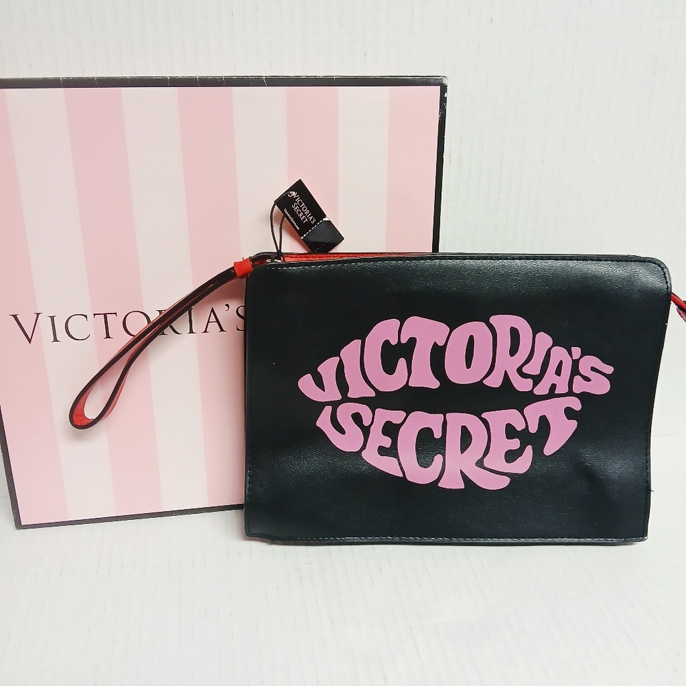 Victoria's Secret " Just Add Lipstick " Cosmetic Bag